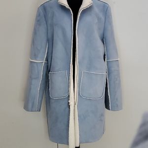 Faux suede coat